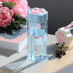 New Lovely Milk/Water Bottle Transparent Plastic Milk Drinking