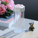 New Lovely Milk/Water Bottle Transparent Plastic Milk Drinking