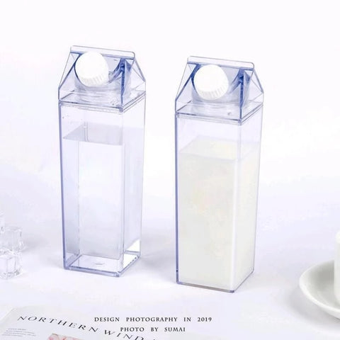 0.5L/1L Milk Water Bottle BPA Free Plastic