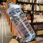 2 Liter Water Bottle with Straw